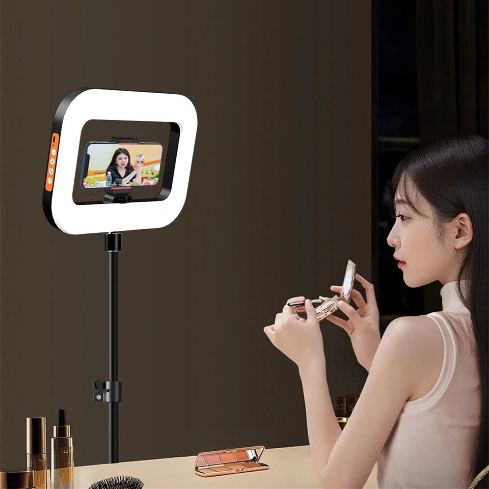 モバイルライブブロードキャスト Selfie ライト装飾ポータブルハンドヘルドリング LED ライト新しいウサギのケージ照明写真ランプ