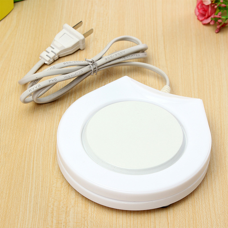 Protable 電子コーヒーミルクティーカップヒーターマグ断熱カップヒーターウォーマーパッドオフィス電気カップヒーター米国プラグ