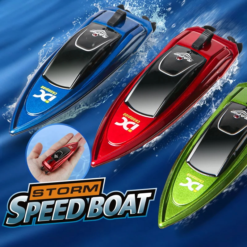 キッズミニ RC ボート電動スピードボート夏水遊び高速レーシングボート潜水艦男の子のおもちゃ