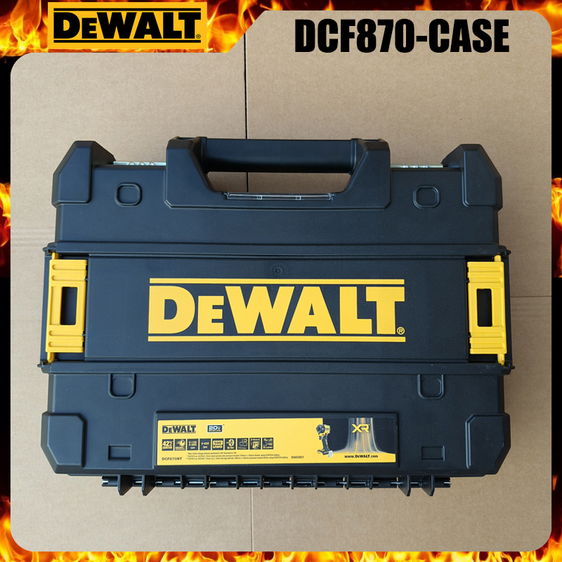 DEWALT DCF870-CASE ヘビーデューティ剛性空ケース 43*34*13 センチメートル積み重ね可能な耐久性のあるオーガナイザーボックス電動工具アクセサリー