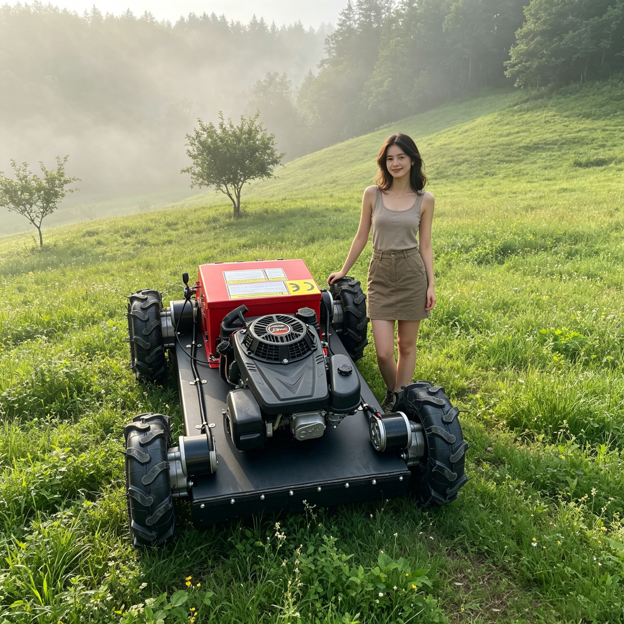 カスタマイズされた農場専用芝刈り機、軽量で操作が簡単、芝刈りおよび除草機