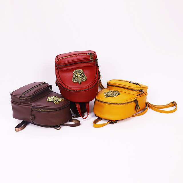 新しいスタイル防水高品質 PU バックパック女性カレッジスクールバックパック女の子のバックパック手作りバッグ工場