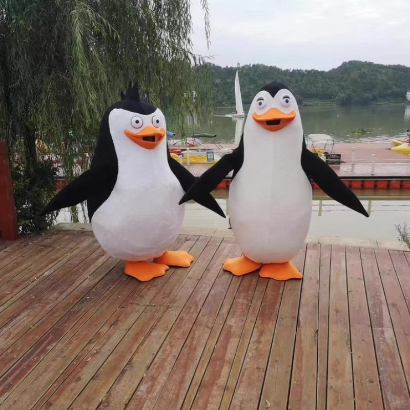 コスプレペンギン漫画キャラクターマスコット衣装広告セレモニーファンシードレス誕生日パーティー動物カーニバルパーティー小道具