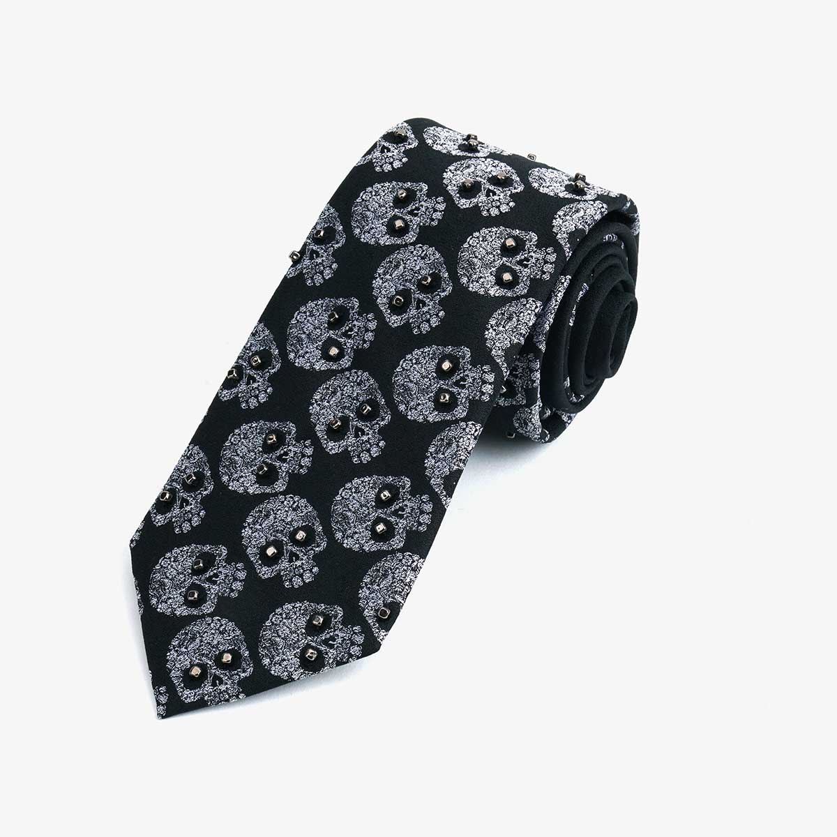 Designer Art Jacquard Silk Necktie with Hand Beaded Embroidery Fashion Art Neckwear Multiple Sizes Available Custom Accepted