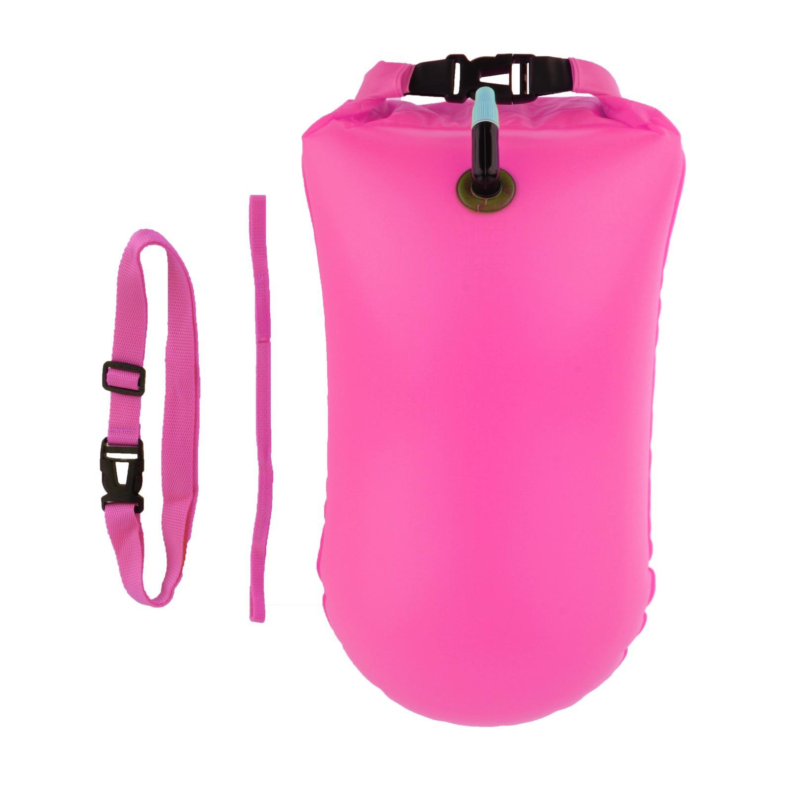 Swim 20l 28l Pvc Float with Drybag for Open Water Swimmers Triathletes Kayakers Divers, Swim Buoy Float