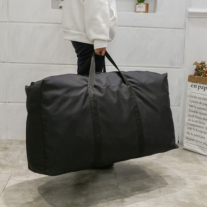 ユニセックス薄型折りたたみ荷物バッグ大容量ウェアラブルダッフルバッグカジュアルライトメンズハンドバッグウィークエンダーオックスフォード衣類収納袋