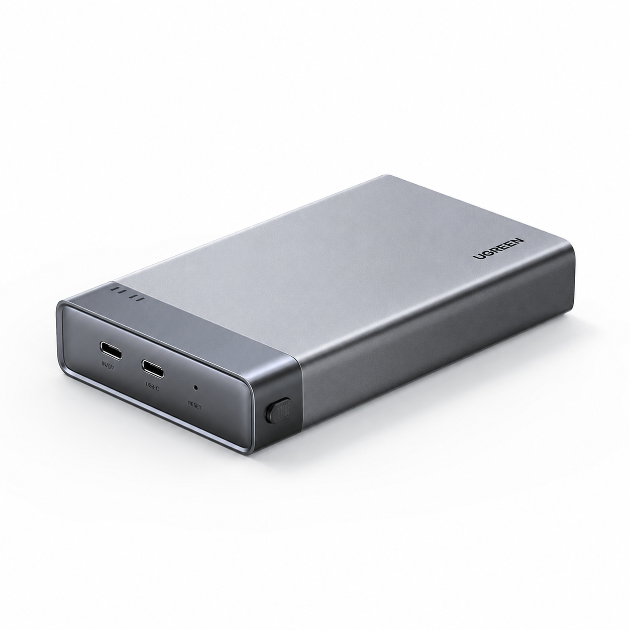 UGREEN NAS ストレージ エンクロージャ RAID 付きデュアルベイ、2.5 インチ SATA SSD 用ディスク アレイ ケース