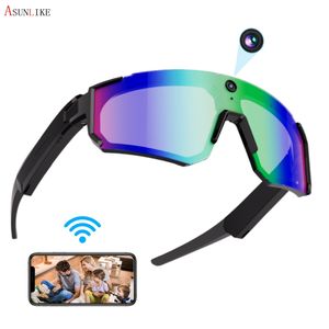 2026年新型アウトドア用メンズスポーツサイクリングサングラス：AI搭載の耐衝撃機能、800万画素カメラによる手ぶれ補正機能（写真・動画撮影）、ChatGPT翻訳機能