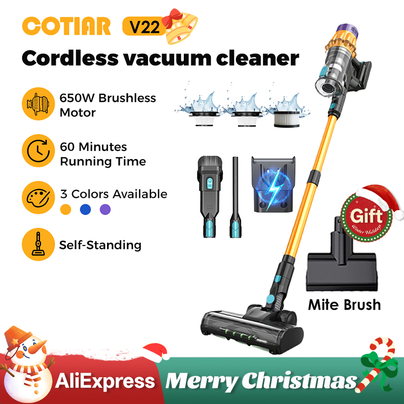 COTIAR V22 コードレス掃除機 650 ワット 55000PA 家電ハンドヘルド掃除機クリーニング用品リムーバブルバッテリー