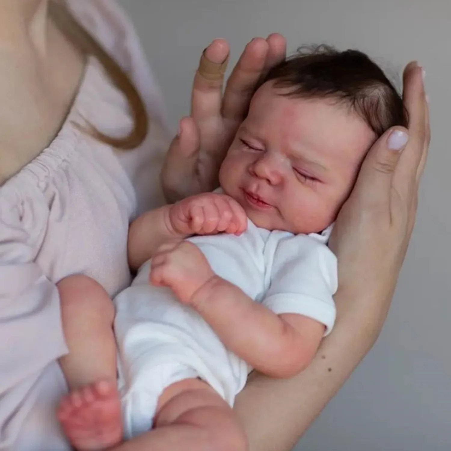 BZDOLL リアルな 48 センチメートルソフトシリコン睡眠リボーンベビードール 3D ペイントスキン、アライブ 19 インチ新生児ベベかわいい誕生日ギフト