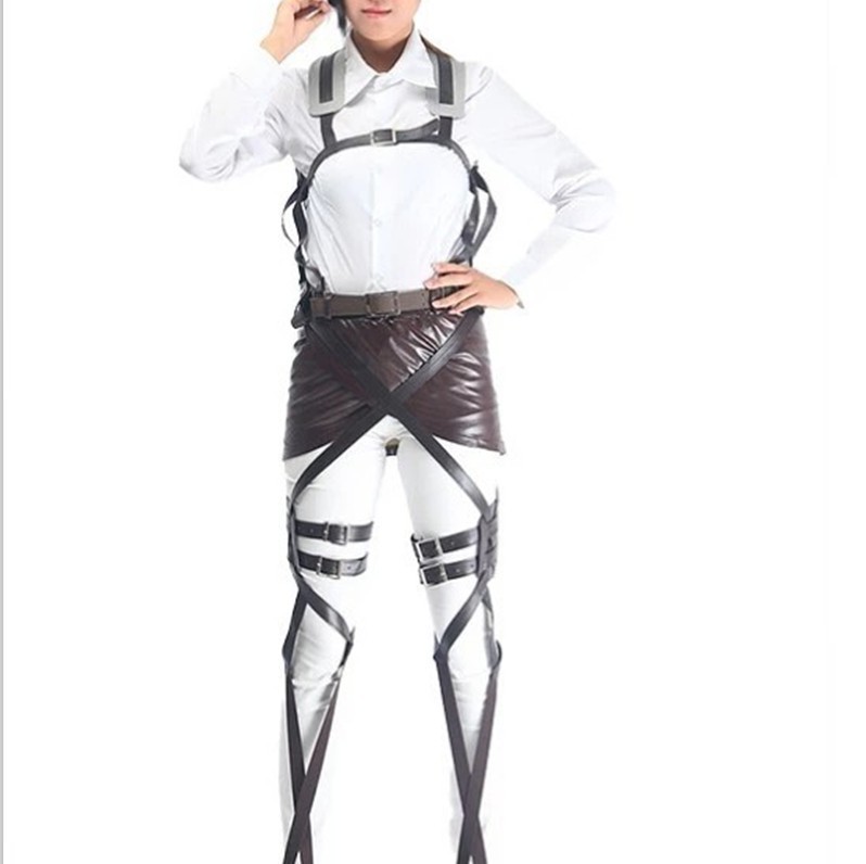 Attack On Titan Harness Cosplay Belts Shingeki No Kyojin Recon Corps Full Body Harness Adjustable Leather Straps Costume Accesso