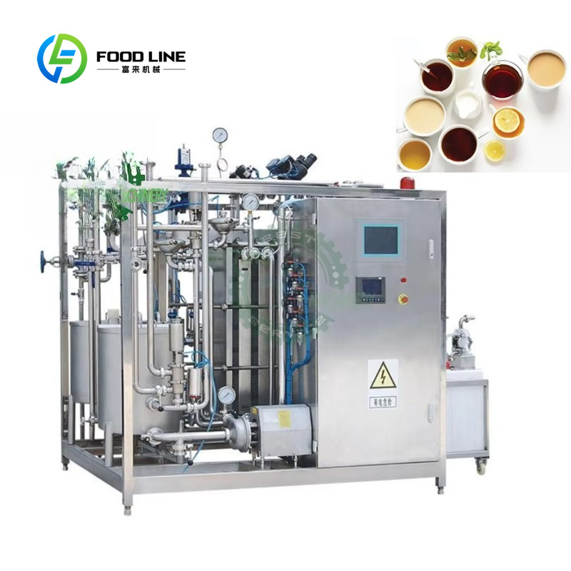 Custom Stainless Steel Plate UHT Sterilizer 500/1000/2000L/H Processing Equipment for Soy Milk Coconut Milk Beer Milk Tea