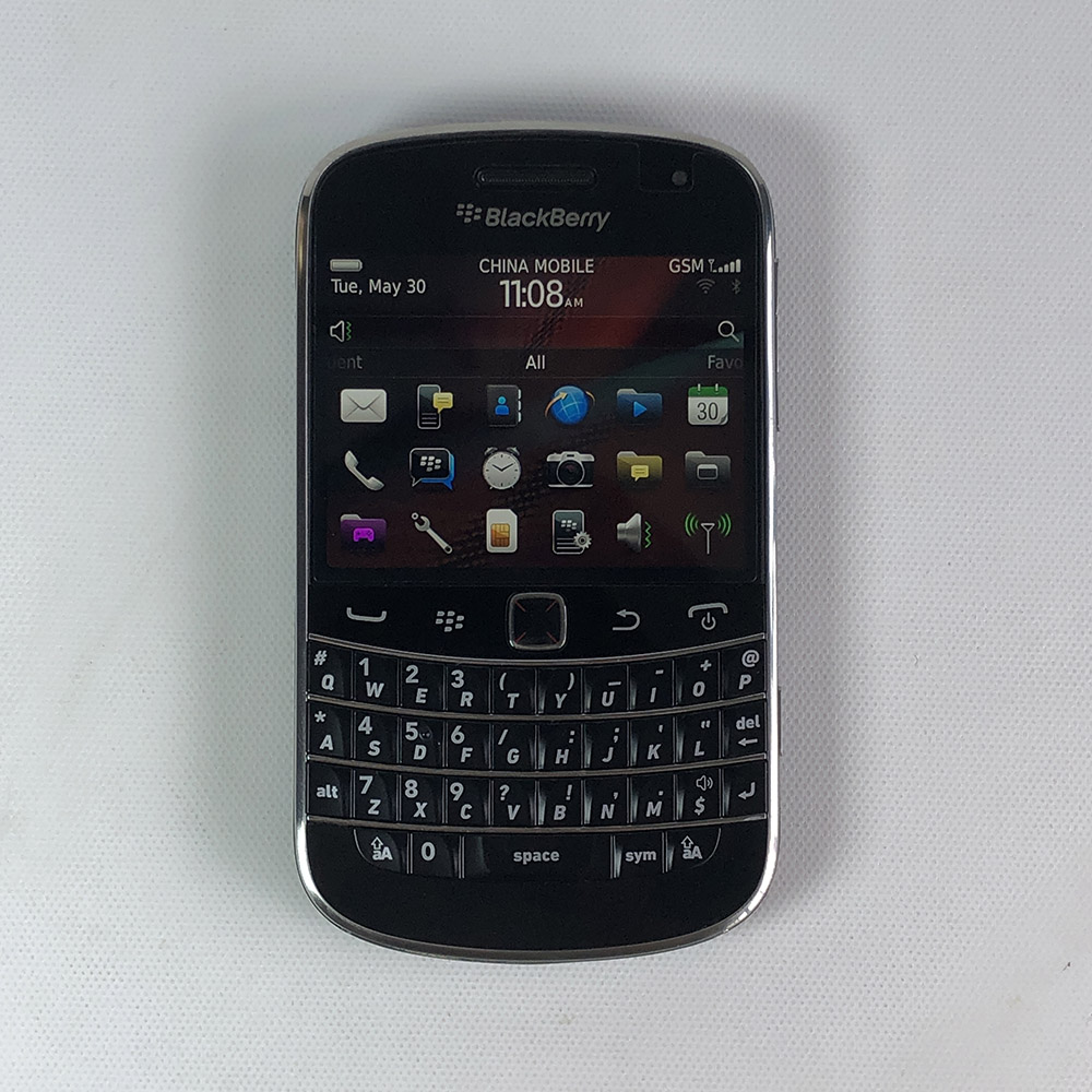 オリジナル BlackBerry ボールドタッチ 9900 2 グラム 3 グラム携帯電話 2.8 ''5MP 8 ギガバイト ROM BlackBerry OS QWERTY キーボード携帯電話