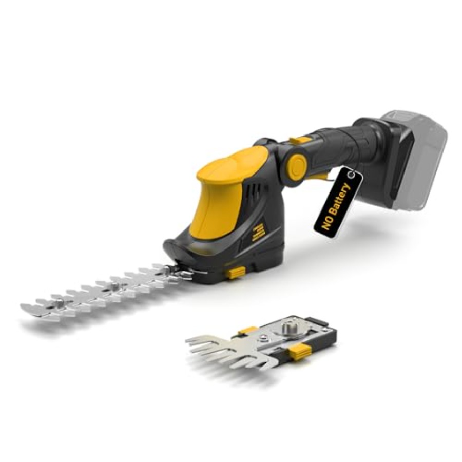 DEWALT 20V MAXバッテリー用ヘッジトリマーコードレス、200RPMグラストリマー電動ヘッジトリマー、2インチデザイン、庭に最適、