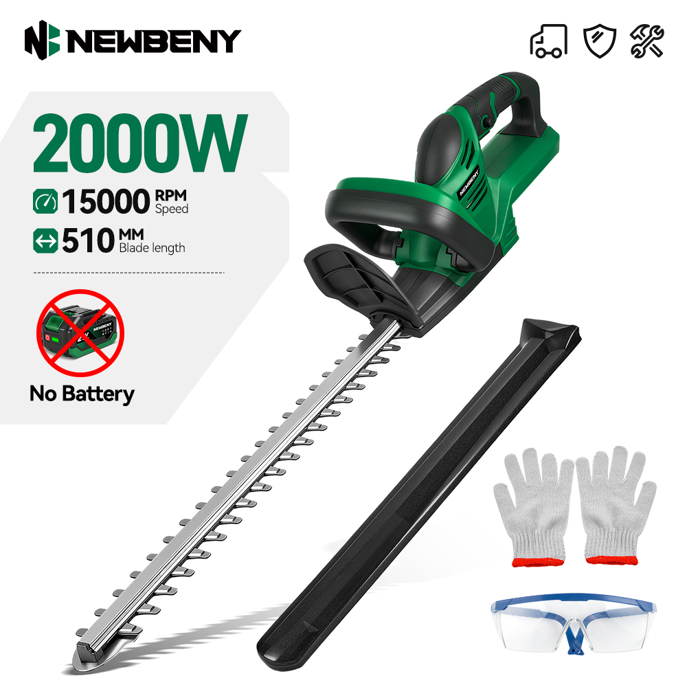 NEWBENY 2000 ワット電動ヘッジトリマー 15000RPM 芝刈り機庭造園生垣剪定リマーツールマキタ 21V バッテリーピン