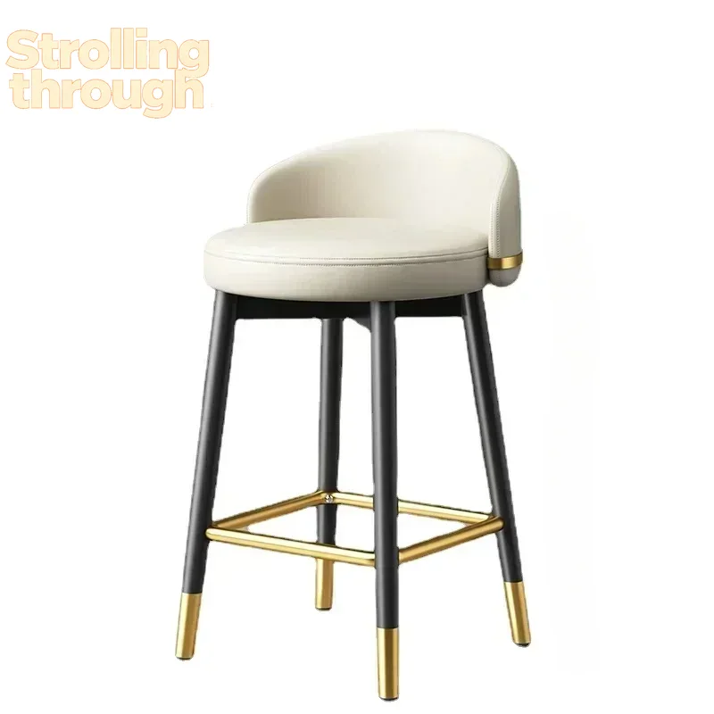 Tabouret De バースツールダイニングチェアアクセントモダンアクセントレザーバーチェアデザイン人間工学に基づいた Sillas パラ Comedor 家具
