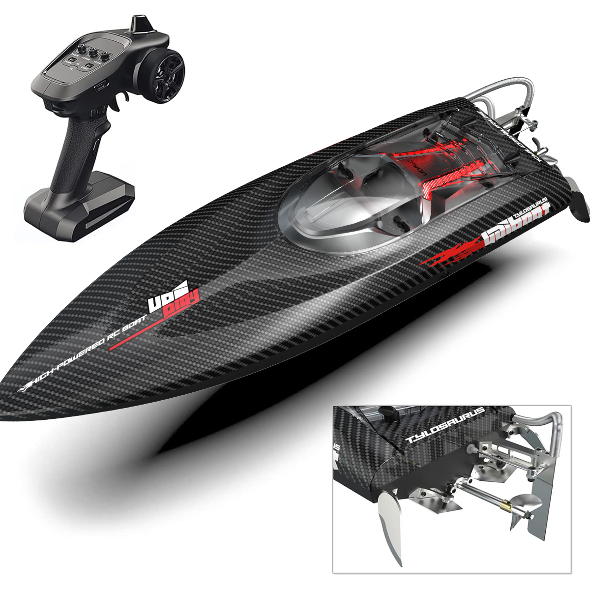 新しい UDI022 RC ボート 50 キロ/h 高速防水 2.4GHz ラジオコントロールブラシレス RC スピード合金鋼ボートおもちゃ LED ライト
