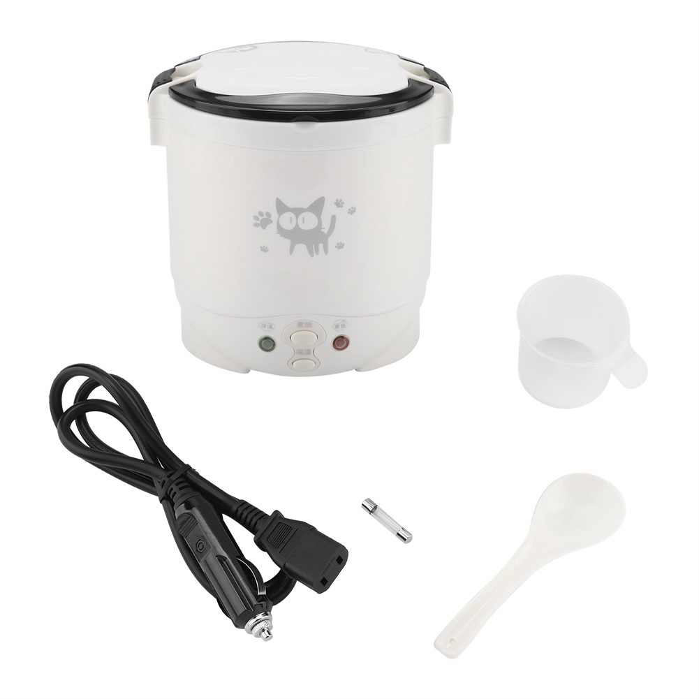 12V 100W 1L 電気ポータブル多機能炊飯器車用食品蒸し器