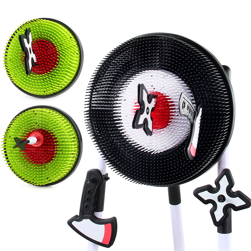 Soft Head Safety Axe Dart Target Plate Parent-Child Interactive Throwing Toy Set Indoor&Outdoor Sports Toys Family Party Gifts