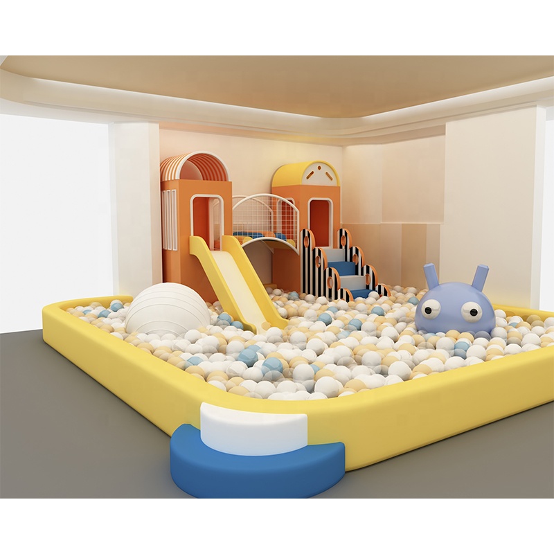 新しい赤ちゃんホーム小さな遊びスライドルーム保育園子供ソフトプレイセット幼児ミニ屋内遊具ボールピット付き
