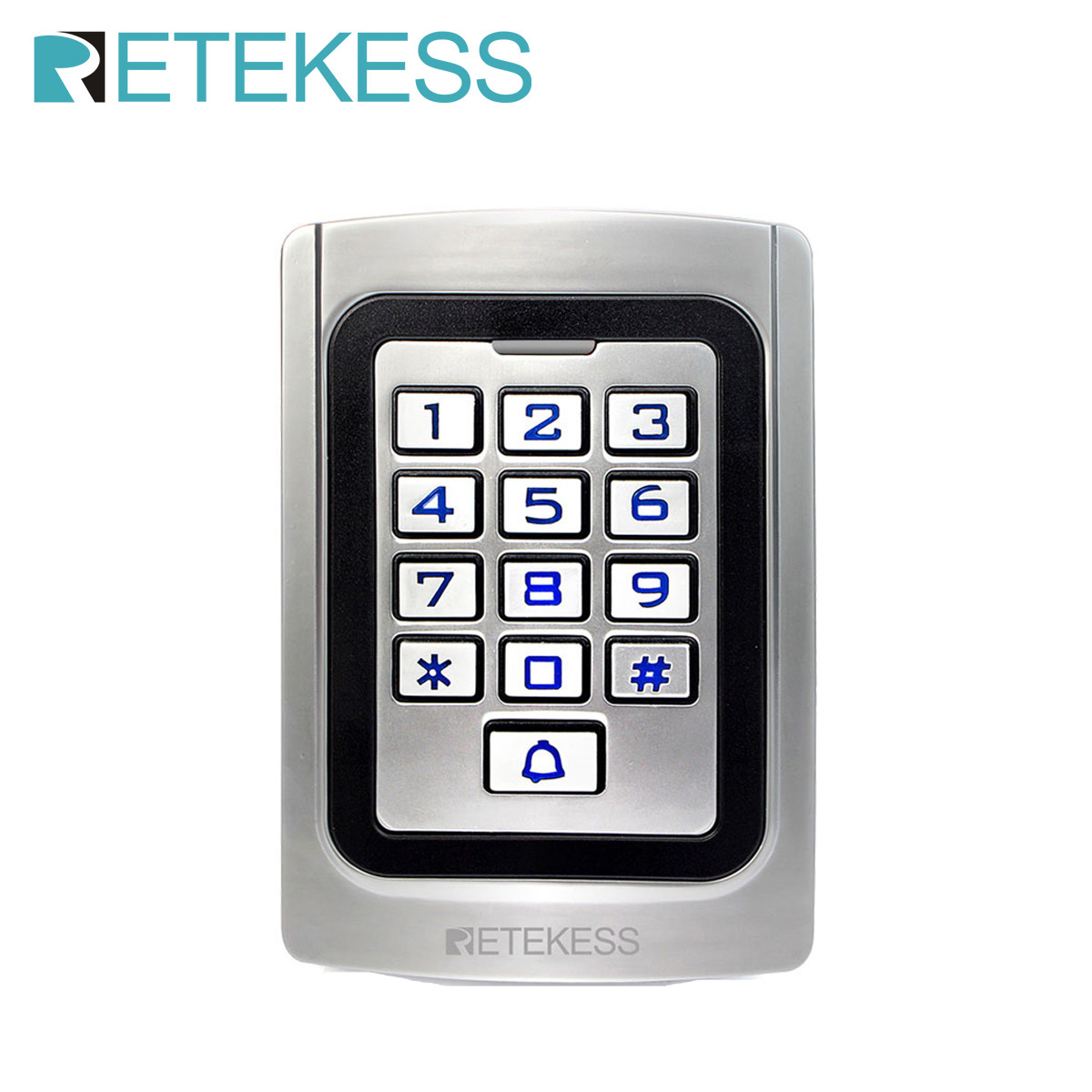 RETEKESS T-AC04 RFID ドアアクセス制御システムガレージキーパッド IP68 防水金属ケース 2000 ユーザー倉庫ホーム