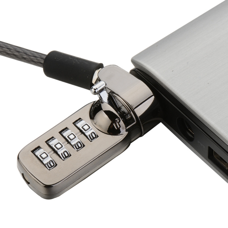 kensington 強力な盗難防止ケーブルロック デジタル機器盗難防止ロッカー ラップトップ PC モニター その他のデバイス用 ブラック