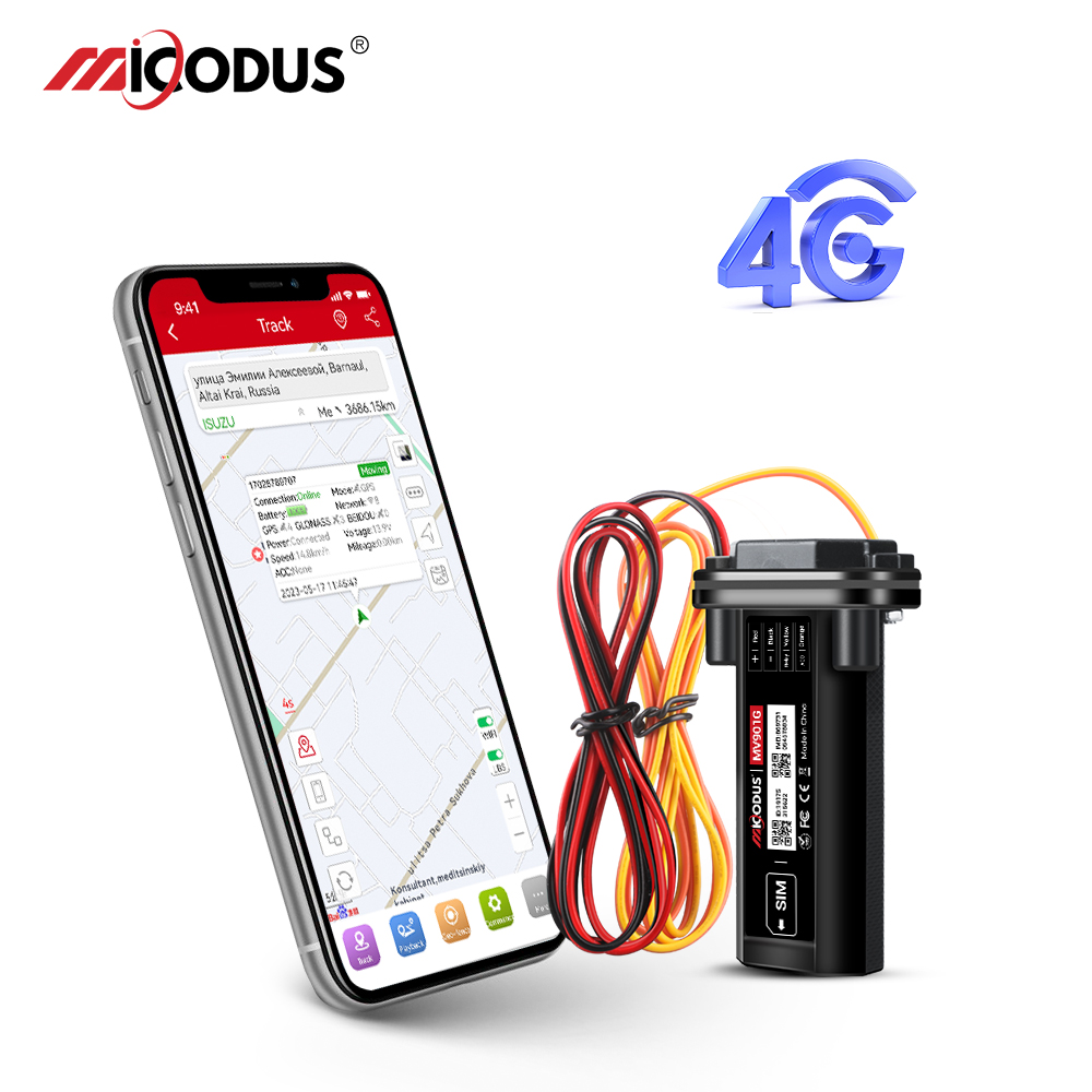 MiCODUS 新しい GPS トラッカー 4 グラム MV901G リモートカットオフ燃料 GPS 防水防塵追跡デバイス生涯無料アプリ