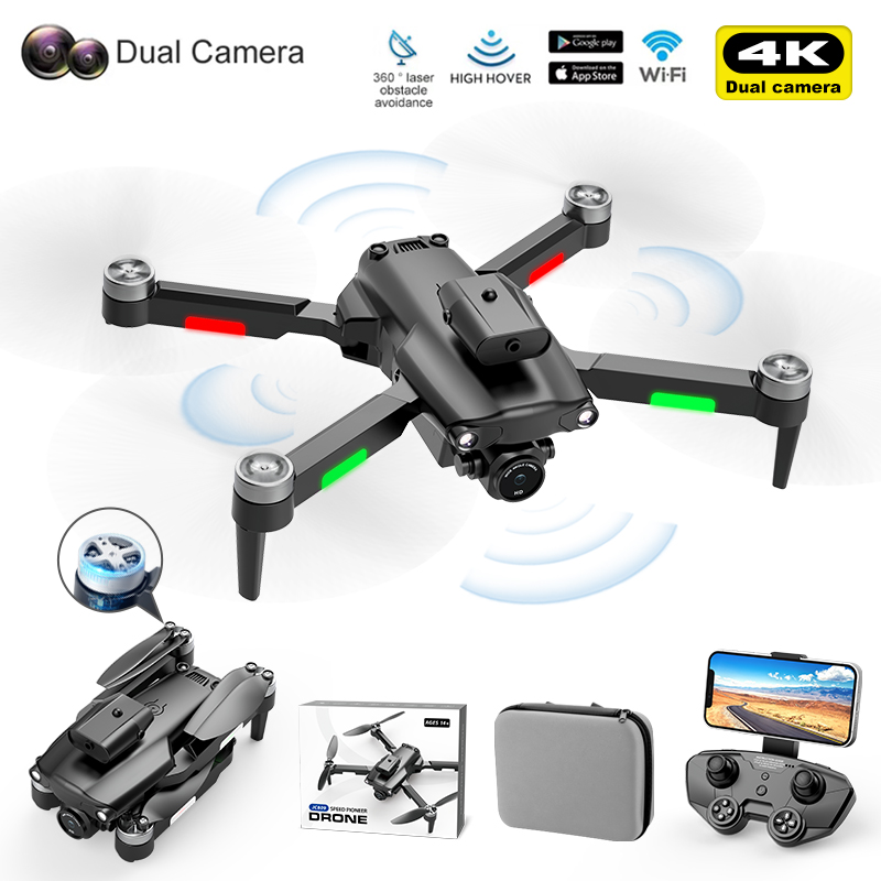 プロフェッショナルドローン 809 4K HD 航空カメラ WiFi FPV 折りたたみ式障害物回避ブラシレスクアッドコプターヘリコプターおもちゃホリデーギフト