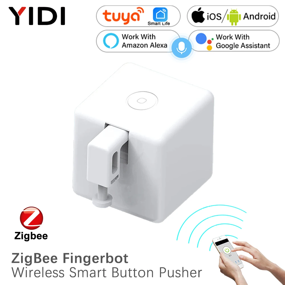 スマート ZigBee フィンガーボット ワイヤレス自動スイッチ ボタン プッシャー フィンガー Tuya スマート ライフ アプリ Alexa Google Home による音声制御