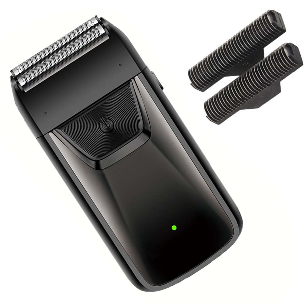 男性用プロフェッショナルホイル電気シェーバー - 充電式、防水、LED ディスプレイ、ヒゲトリマー、USB 充電、ポータブルグルーミングツール