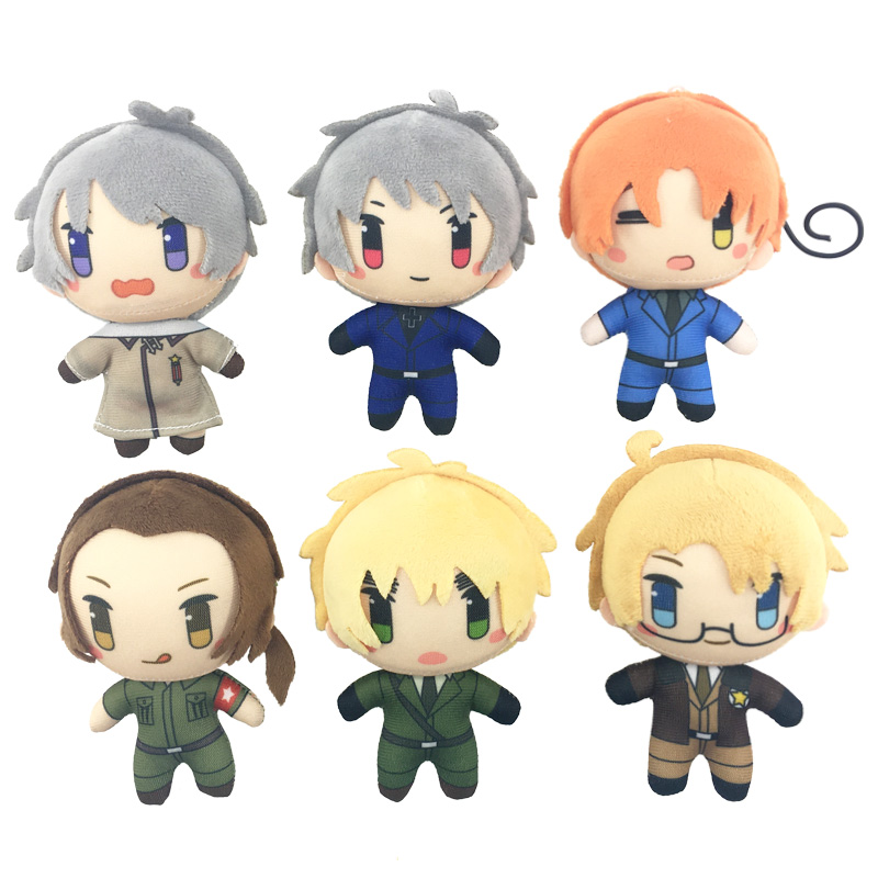 10 センチメートルヘタリア Axis Powers ミニぬいぐるみペンダントアルフレッド F. ジョーンズアーサーカークランドコスプレぬいぐるみアニメファンのための