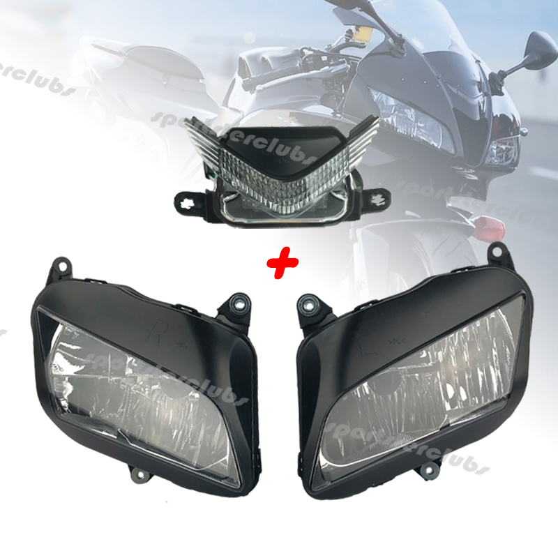 F5 07 ホンダ CBR600RR 2007-2012 CBR 600 RR CBR600RA 2008 2009 2010 2011 オートバイフロントヘッドライトアセンブリヘッドランプライト