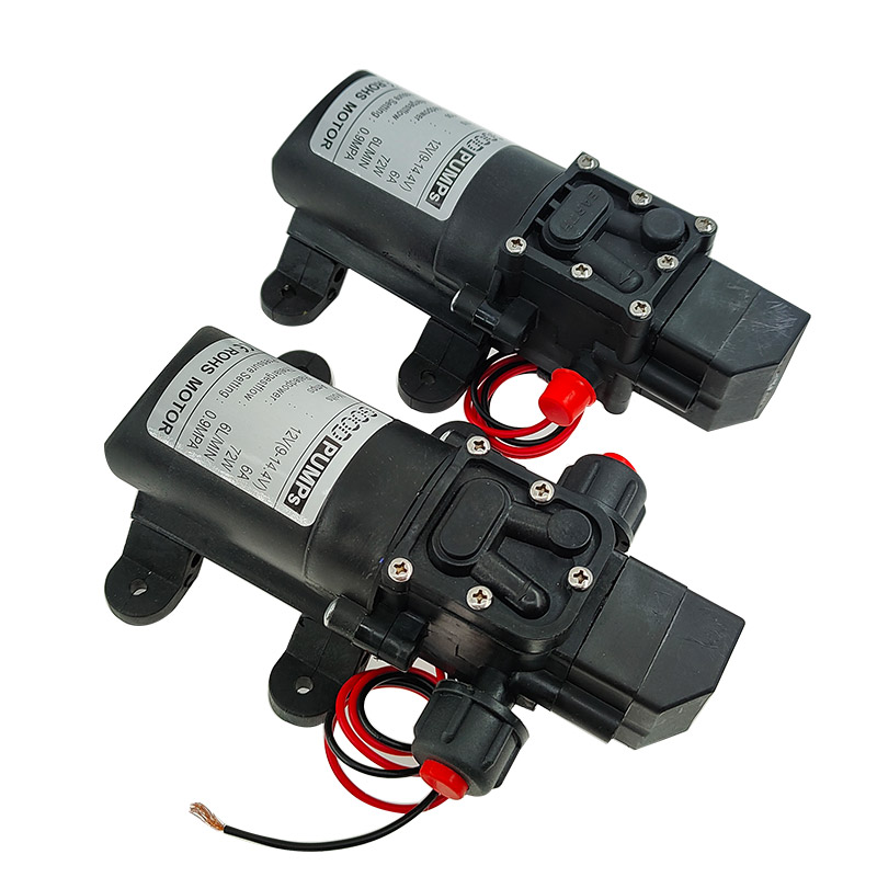 1 個良好なポンプ高圧 12V 自動ダイヤフラムウォーターポンプ自吸機能 6L/分流量 0.9MPA