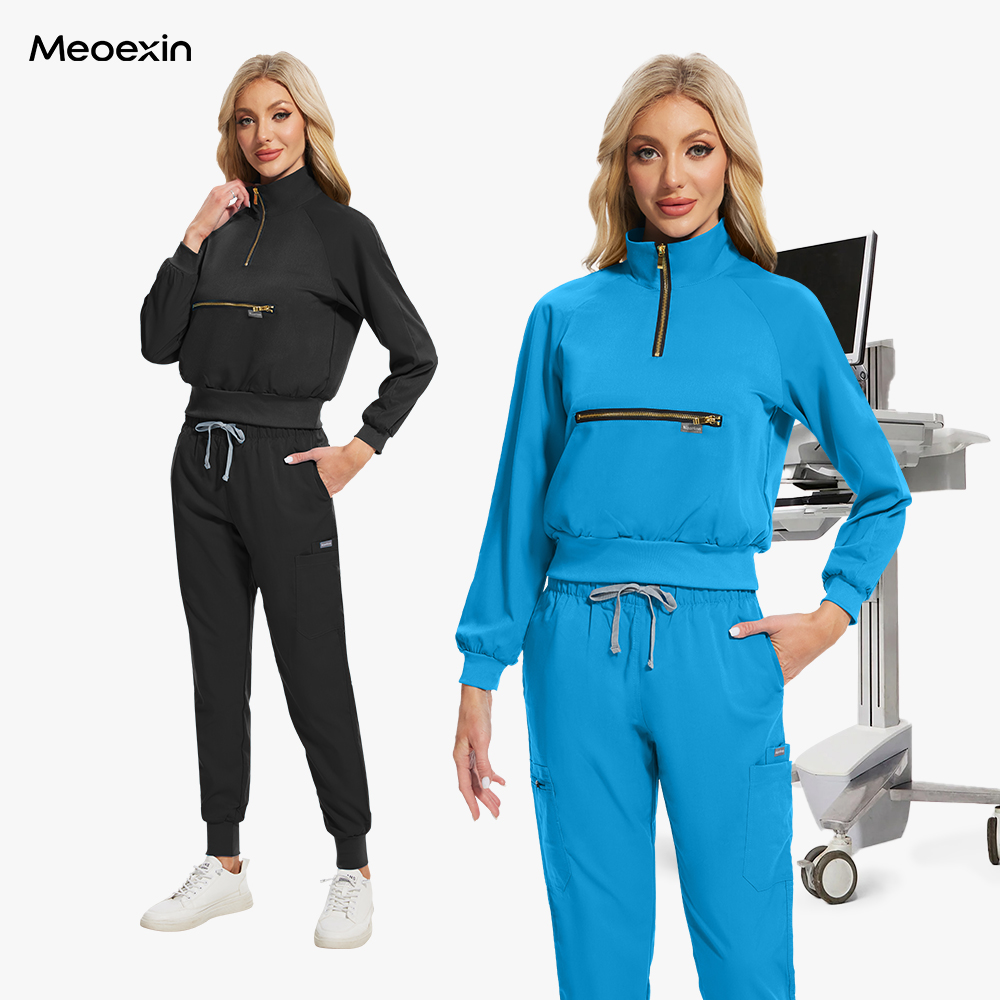 卸売病院スクラブペットグルーミング施設ヘルスケアナース制服通気性高品質看護スクラブ女性制服