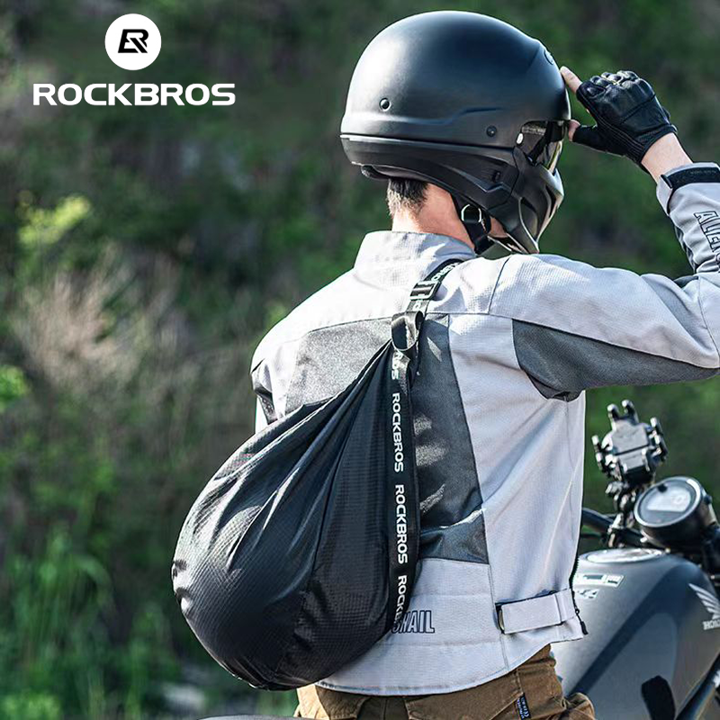 ROCKBROS オートバイバッグポータブルバイクヘルメットバックパックフィットネスバスケットボール収納バックパックモトサイクリストトラベルメッセンジャーバッグ