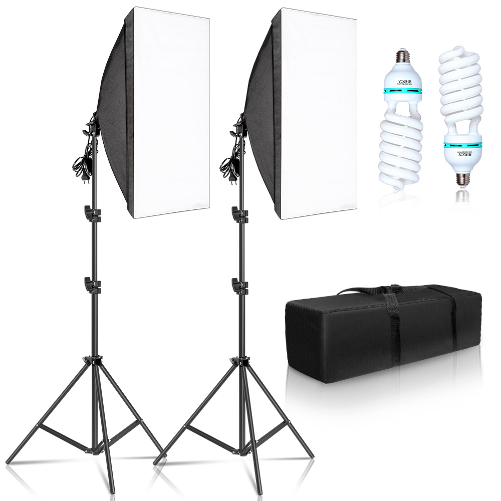 SH 50 × 70 センチメートル写真ソフトボックス照明キットプロフェッショナル連続光システム機器写真スタジオ用