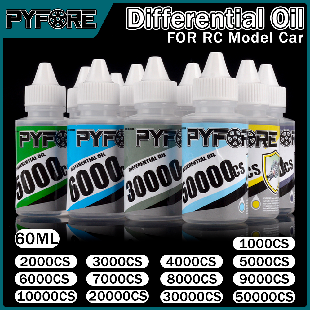 PYFORE ディファレンシャルオイル 60 ミリリットル 1000CS 2000CS 3000CS 5000CS 6000CS 8000CS 9000CS 10000CS RC モデルカークローラーバギートラック用