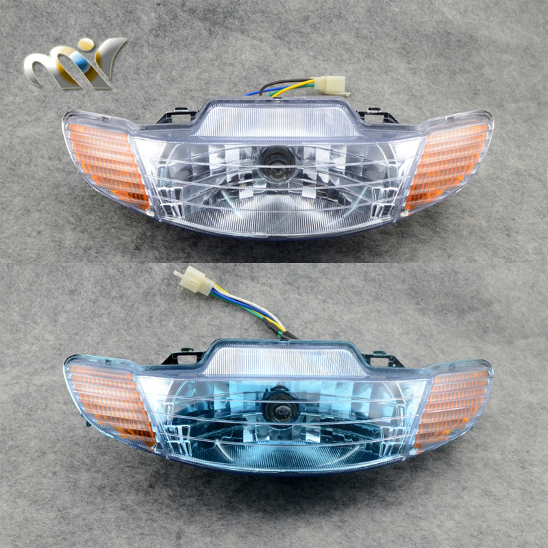 オートバイライトオートバイヘッドライト白青ヘッドライトホンダ DIO 50cc ZX AF34 AF34.5 AF 34 AF 34.5 オートバイスクーター
