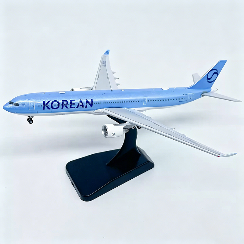 ダイキャスト 1:400 スケール大韓航空 A330-300 HL8025 模擬静的合金航空機モデル航空愛好家グッズ