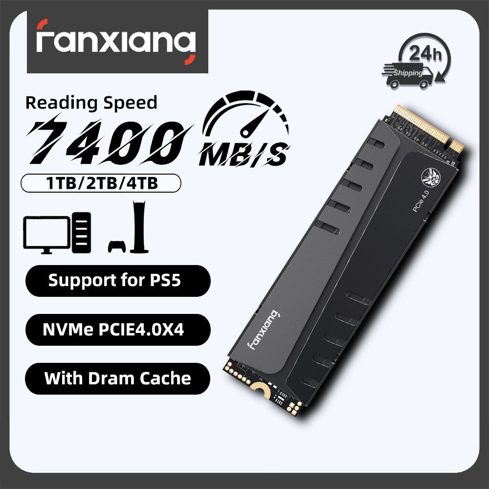 Fanxiang S770 M.2 SSD NVMe 7300MB/s 1TB 2TB 4TB PCIe4.0x4 M.2 2280 内蔵ソリッドステートドライブ PS5 デスクトップ PC SSD ハードディスク