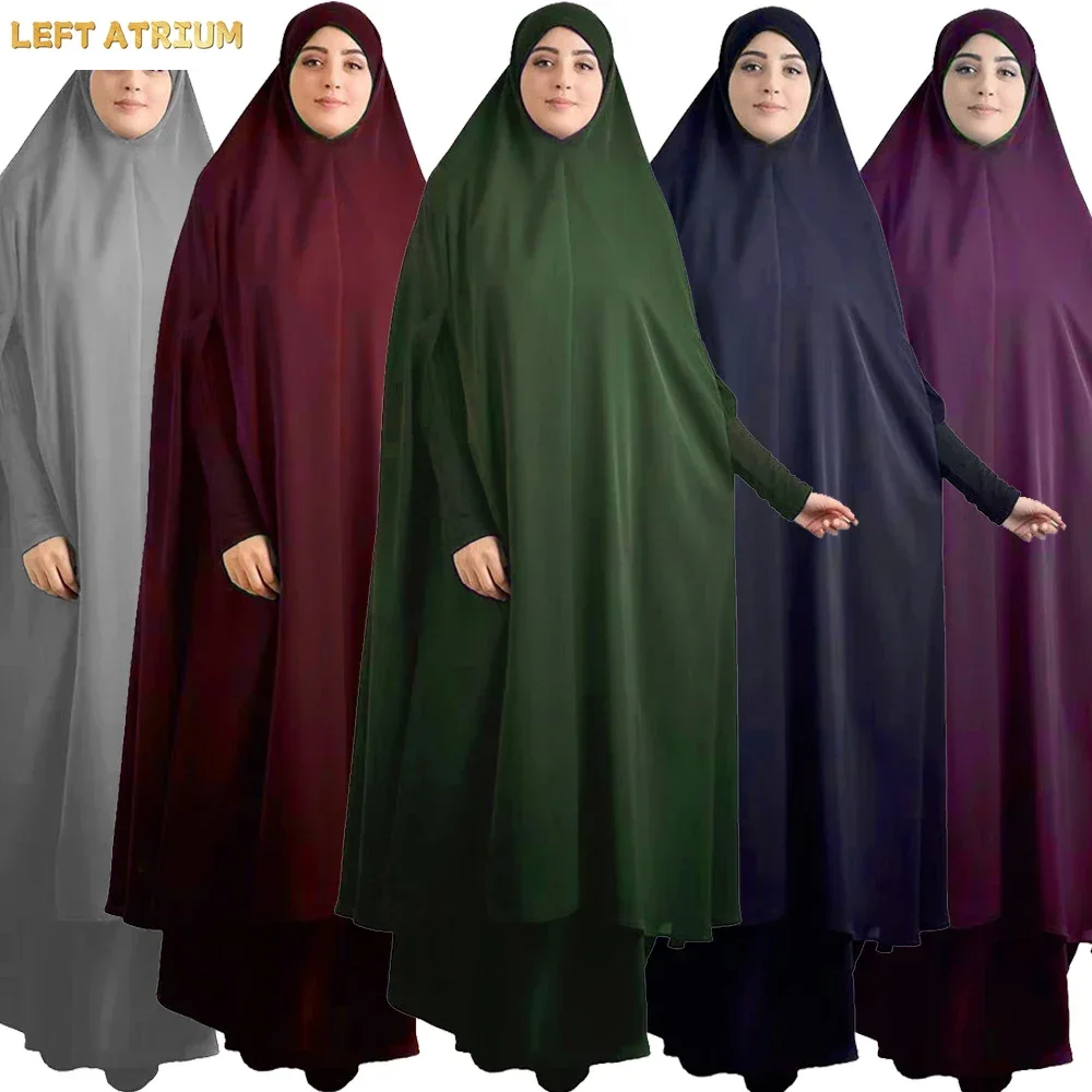 オーバーヘッド祈り衣服女性イスラム教徒ドレスフード付きアバヤイードラマダンイスラム服カフタンフルカバーカフタンローブガウン Djellaba
