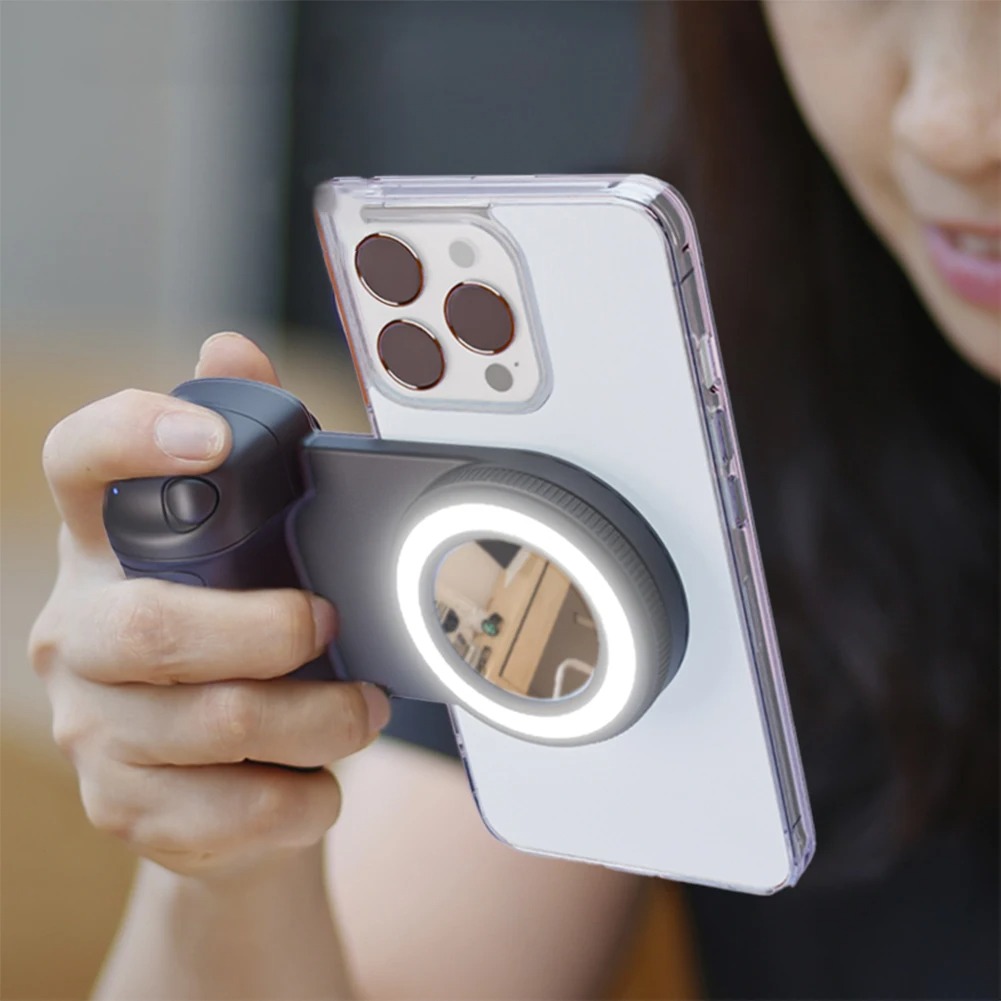 Selfie ライト携帯電話用 Bluetooth 互換電話ハンドグリップカメラハンドルグリップ Selfie ビデオライト Luz Led リングライト