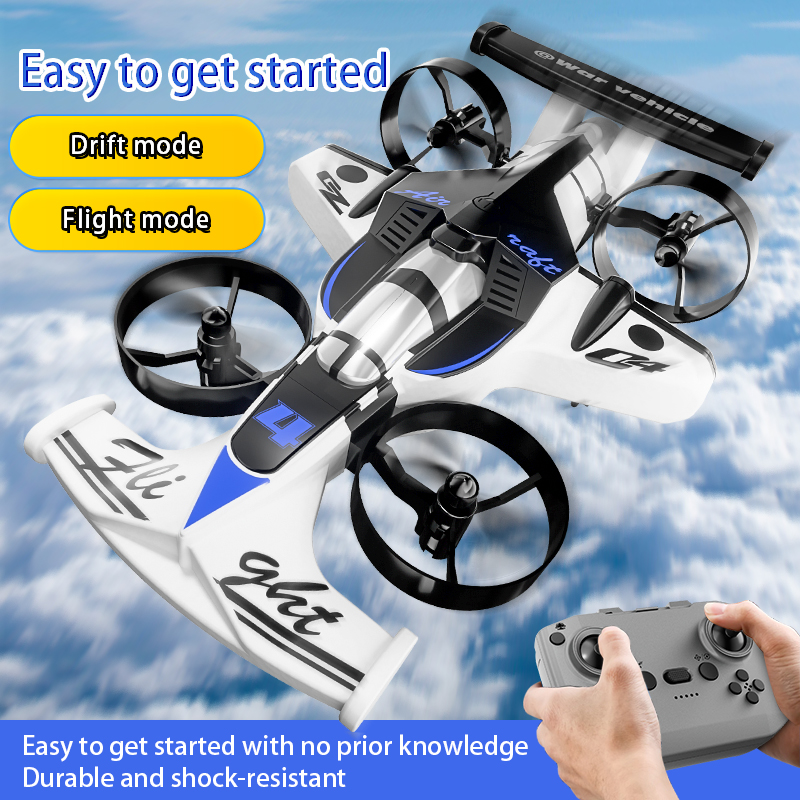 CZ04 2-in-1 陸空 RC クアッドコプター ドリフトカーおもちゃギフト リモコン航空機 360 度回転ヘッドレスモード
