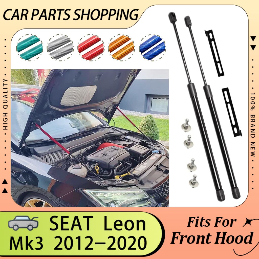 Hood Struts for SEAT Leon Mk3 5F 2012-2020 Shock Dampers Front Bonnet Modify Lift Supports Cylinders Absorber Pistons Prop Rod