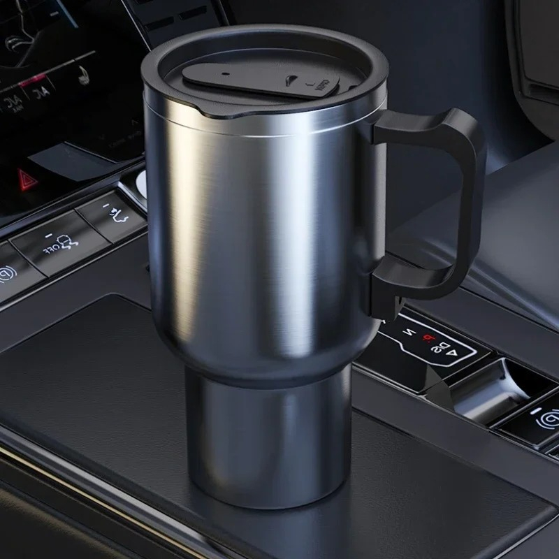 12V 450 ミリリットル電気加熱車ケトル水コーヒーミルク熱マグキャンプ旅行やかんステンレス鋼車両加熱カップ