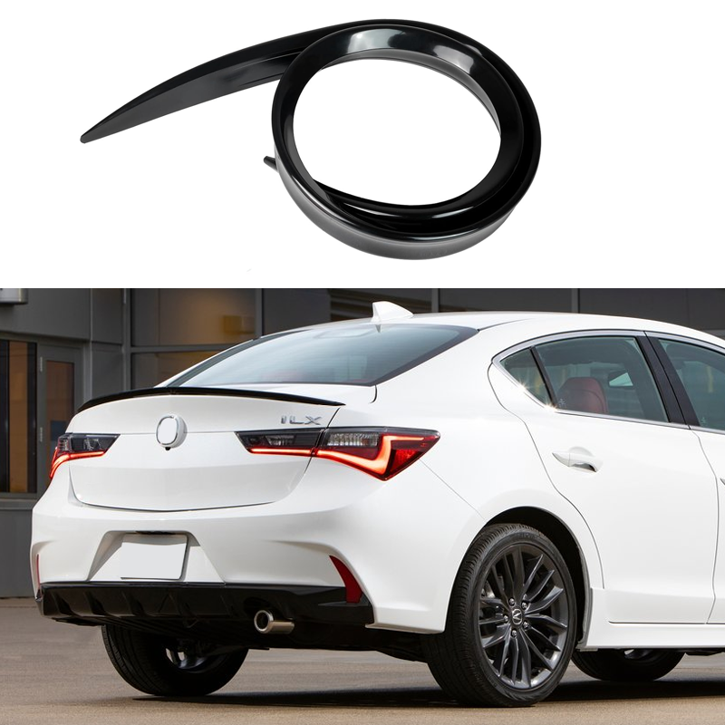 アキュラアクセサリー ILX インテグラ RL RSX TLX TSX 車のリアトランクスポイラーウイング 121 センチメートルグロスブラック軟質プラスチックボディキット