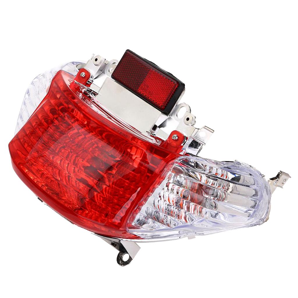 高品質 LED オートバイリアテールランプターンシグナルライト ABS 耐久性のある 50cc スクーター原付 GY6 ユニバーサル