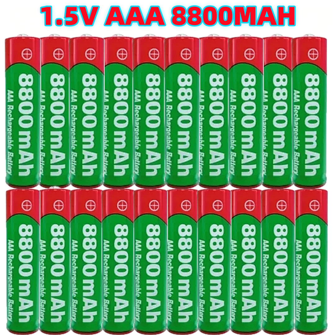 新しい 8800mAh 充電式バッテリー AAA アルカリ電池 1.5 V AAA バッテリー時計、マウス、コンピュータおもちゃなど