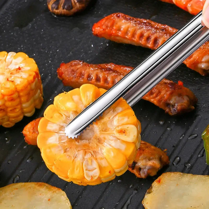 極厚キッチントング 滑り止めバーベキュークリップ 食品提供トング ステーキパンパーティー調理器具用
