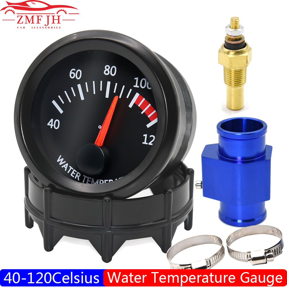 2''52 ミリメートル車の水温計 40 〜 120 ℃ 水温センサー水温ジョイントパイプ 1/8NPT センサーアダプター車ゲージ 12V